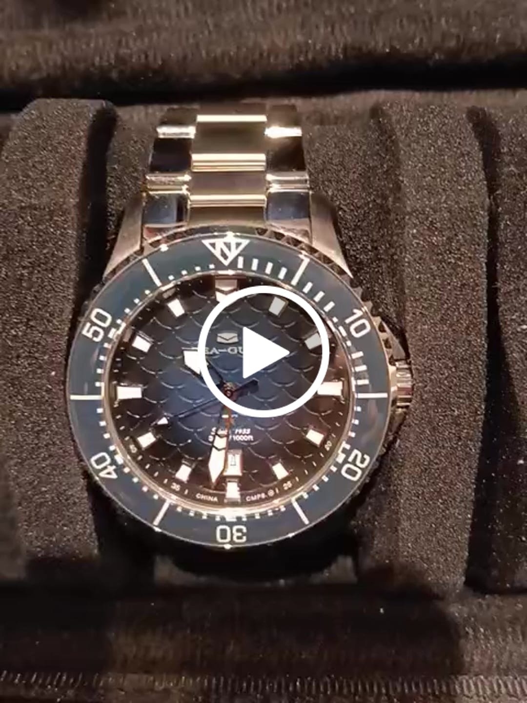 Customer video review of Ocean Series Pro 300m Waterproof Diving Watch 44mm