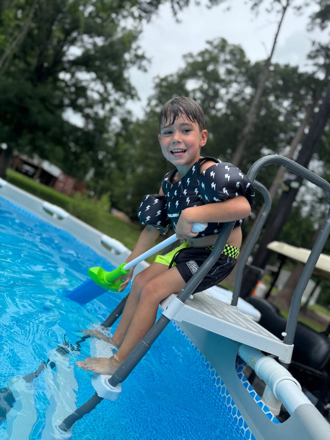 Customer photo review of Neoprene Swim Vest in Jagger