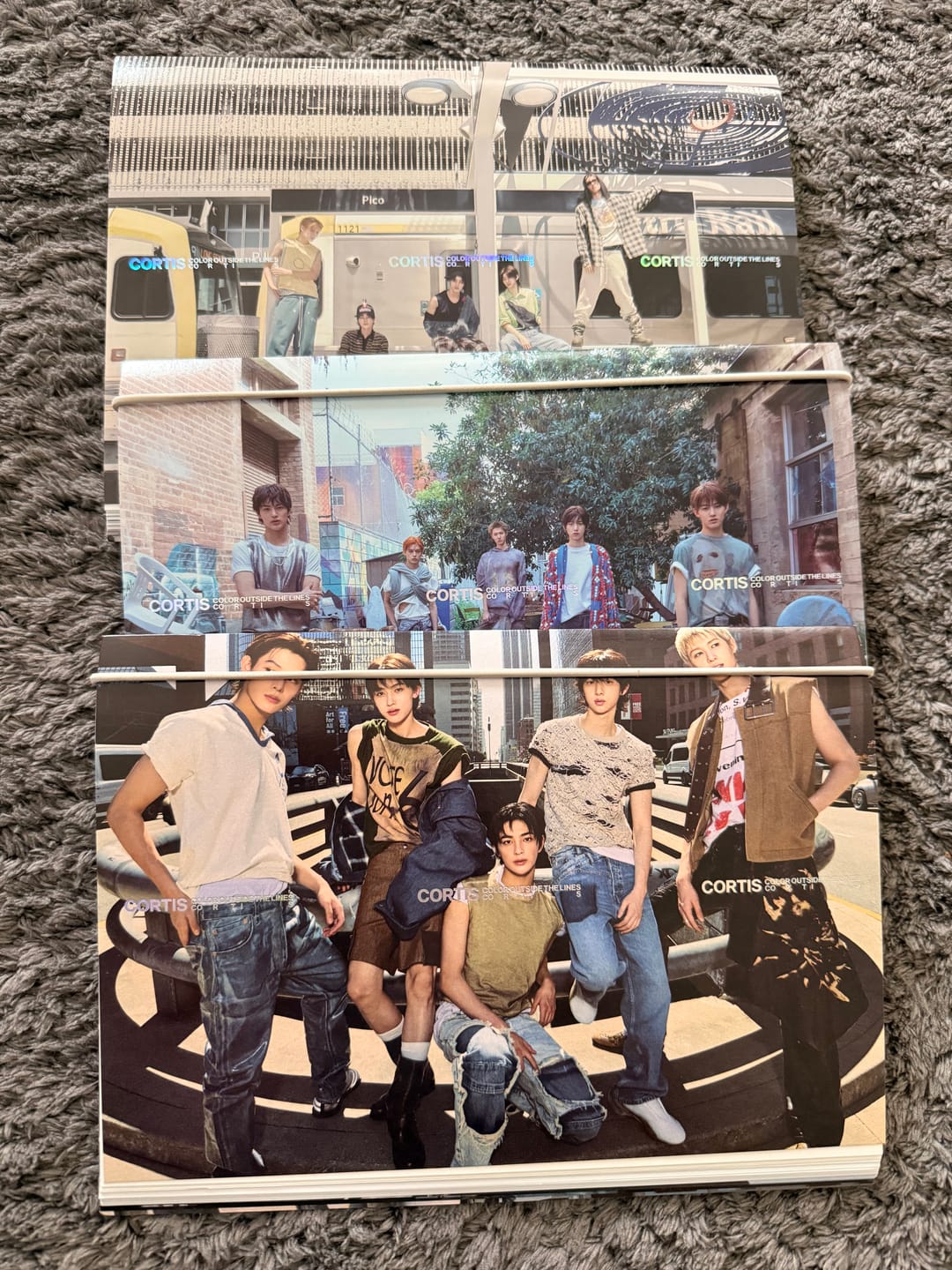 Customer photo review of CORTIS - COLOR OUTSIDE THE LINES 1ST EP ALBUM STANDARD SET