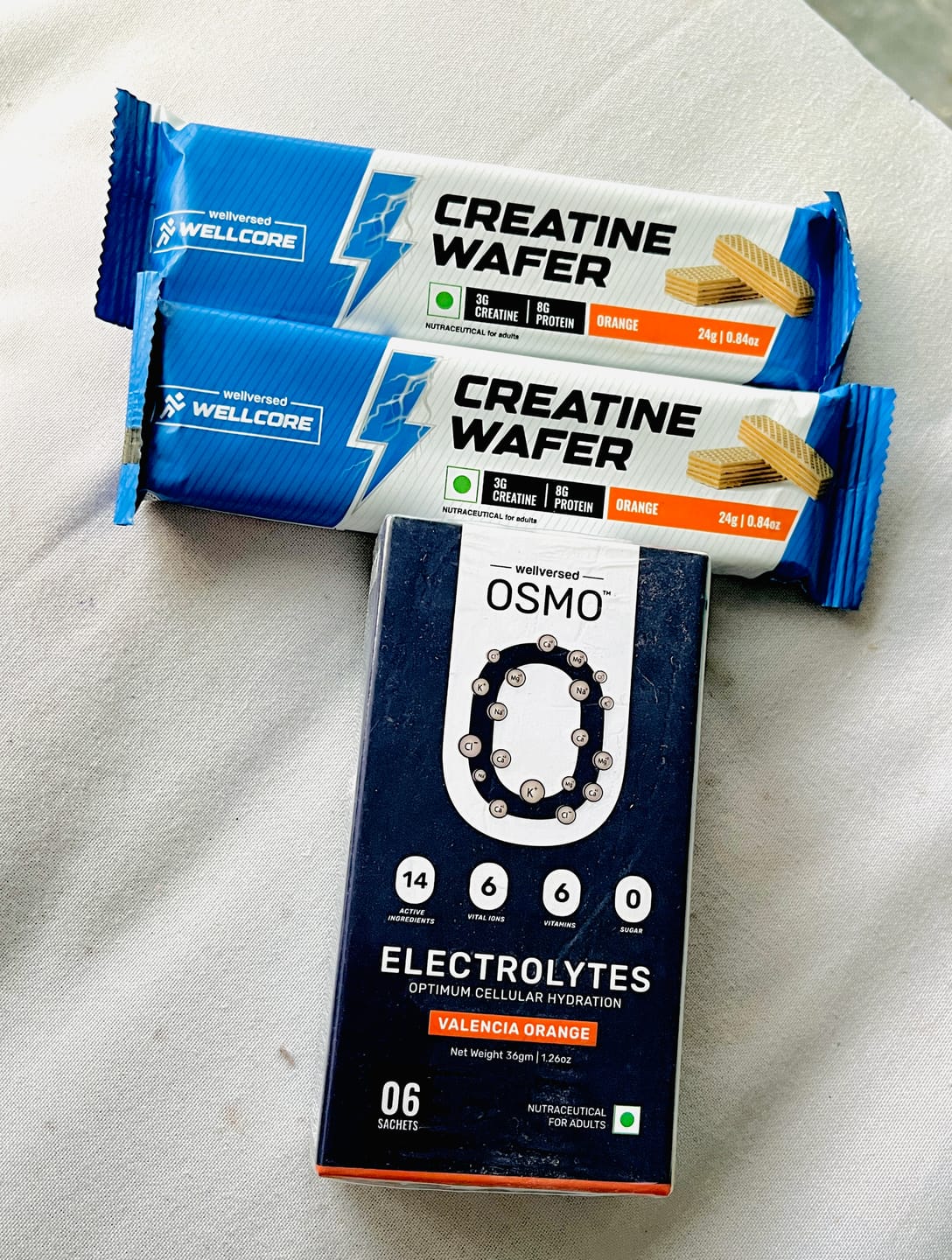 Customer photo review of OSMO Electrolytes Sachets (30 Servings, Valencia Orange)