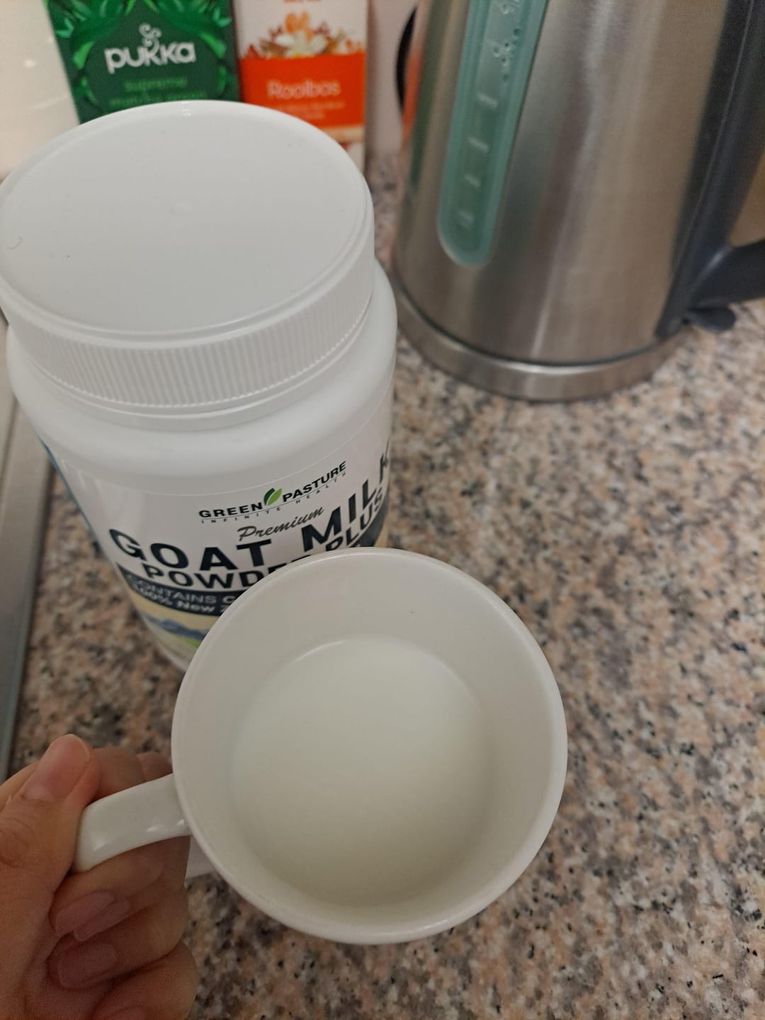 Customer photo review of Green Pasture NZ Goat Milk Powder (400g) | Special Offer