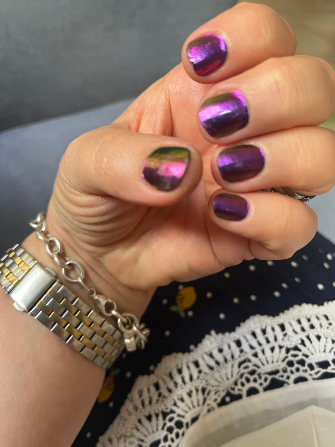 Customer photo review of Purple Chrome