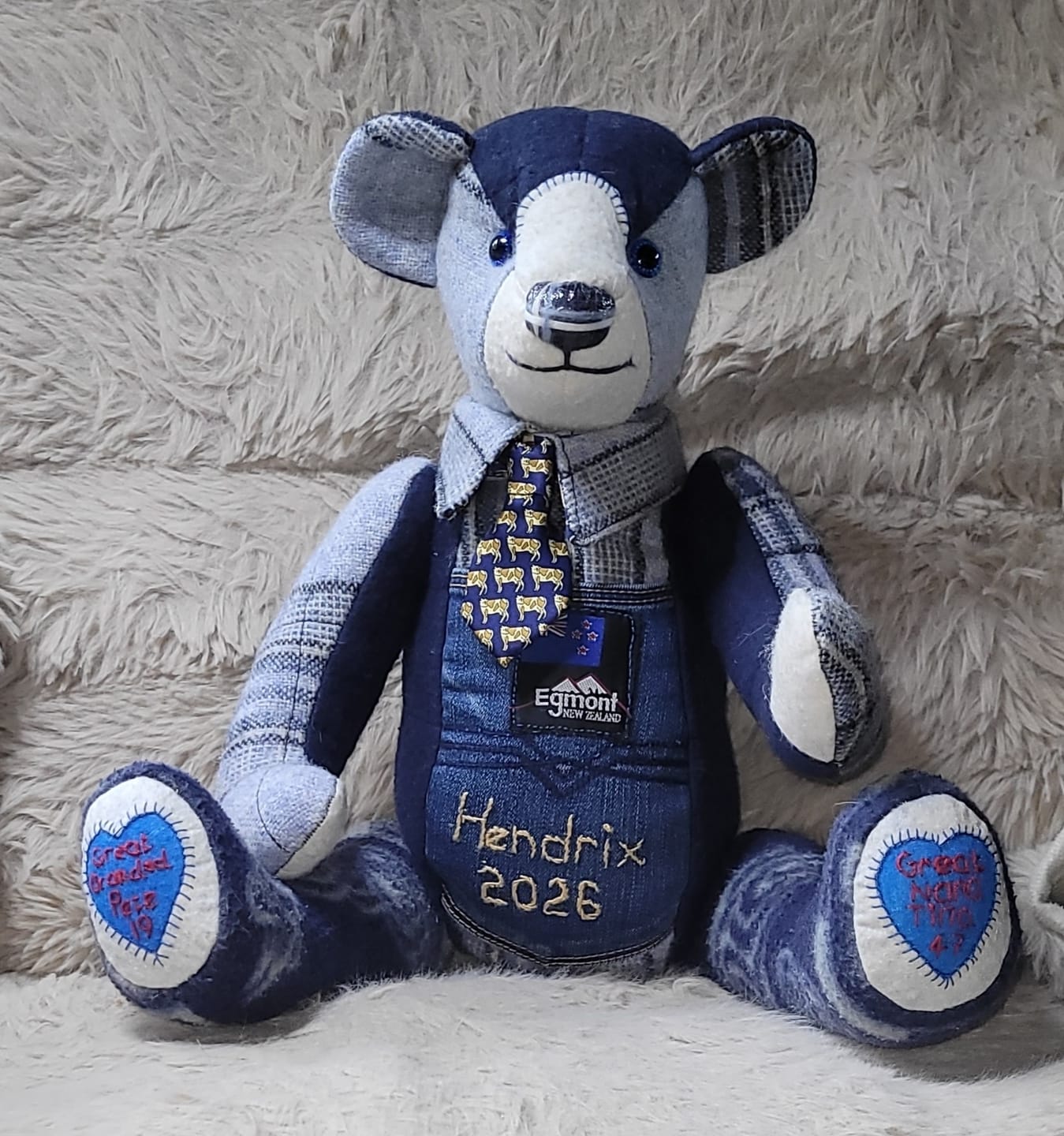 Customer photo review of Memory Bear FREE PATTERN