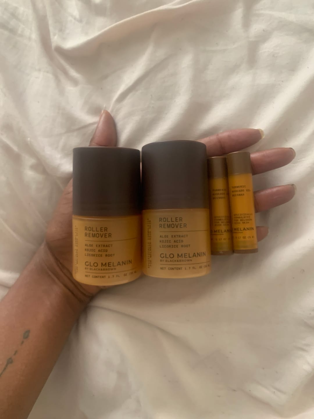 Customer photo review of Melanin Skin Bundle