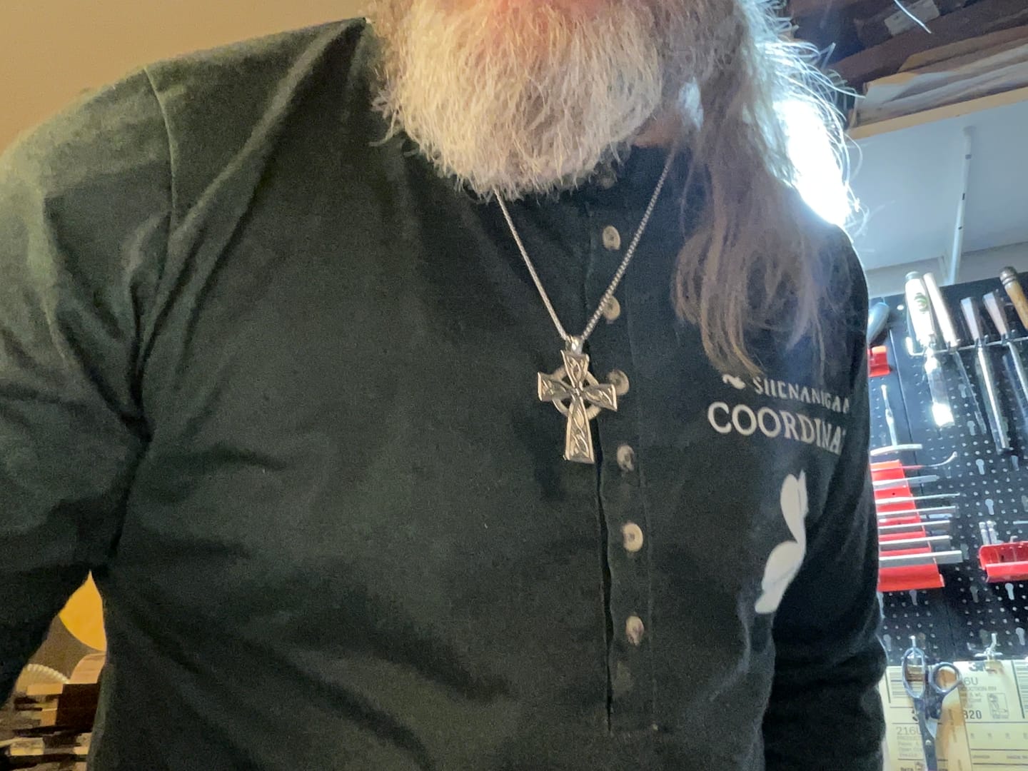 Customer photo review of Vintage Trinity Sacred Celtic Cross Necklace: A Divine Symbol of Faith and Heritage