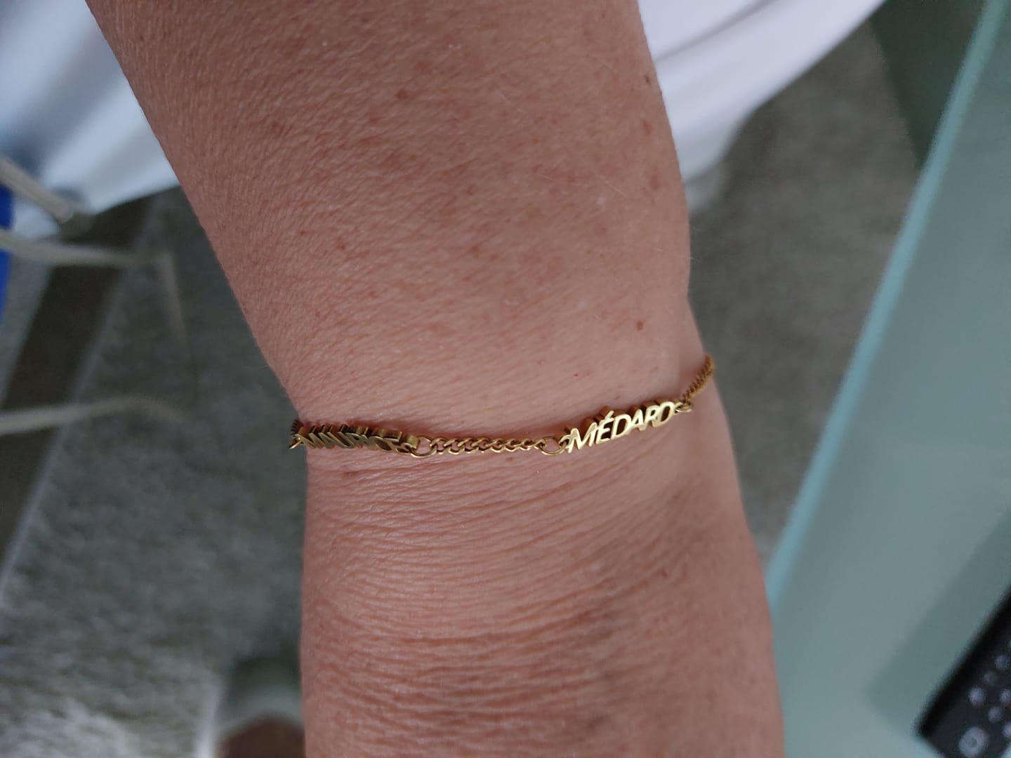 Customer photo review of Gepersonaliseerde armband met naam