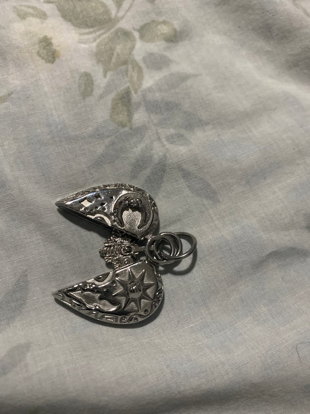 Customer photo review of COSMIC HEART PENDANT
