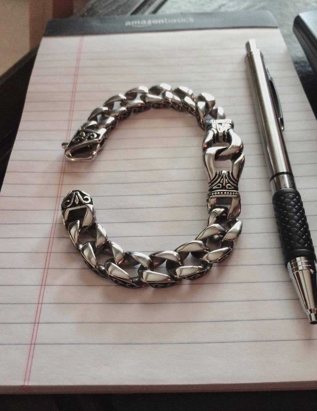 Customer photo review of Nordic Totem Cuban Bracelet