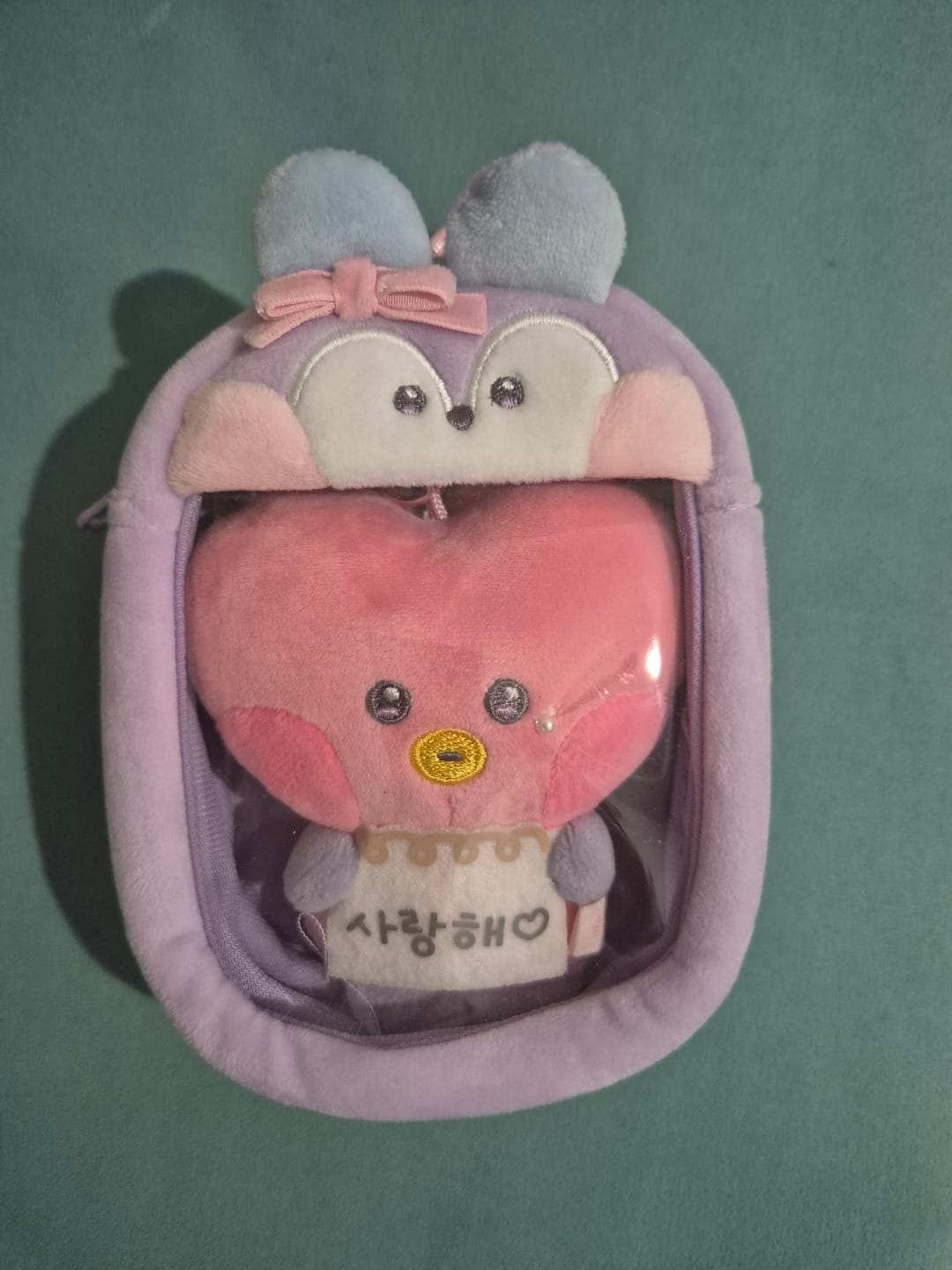 Customer photo review of BT21 - RIBBONED U MININI CLEAR BAG CHARM POUCH