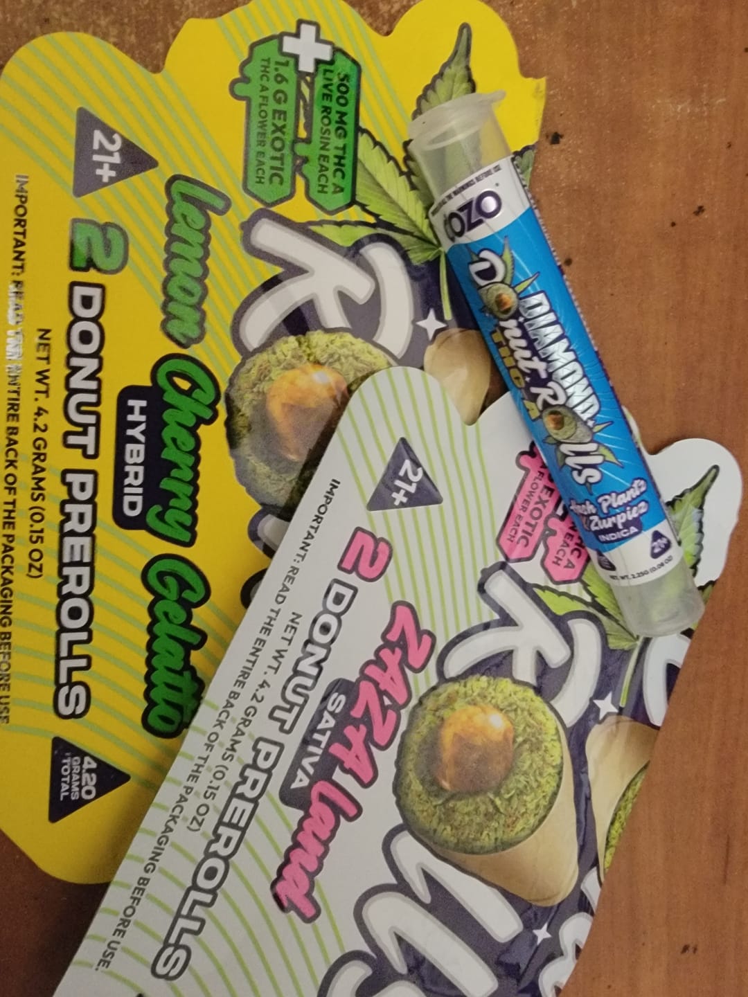 Customer photo review of New Drop - Dozo Donut Prerolls 4.20 g