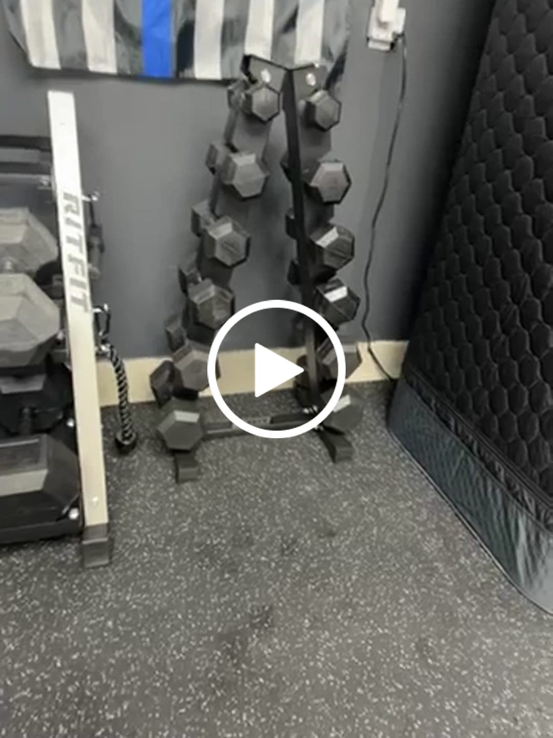 Customer video review of RitFit A-Frame Dumbbell Storage Rack Stand 3/5/6 Pairs