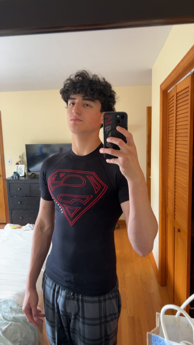 Customer photo review of 4117 - Superman Compression Tees