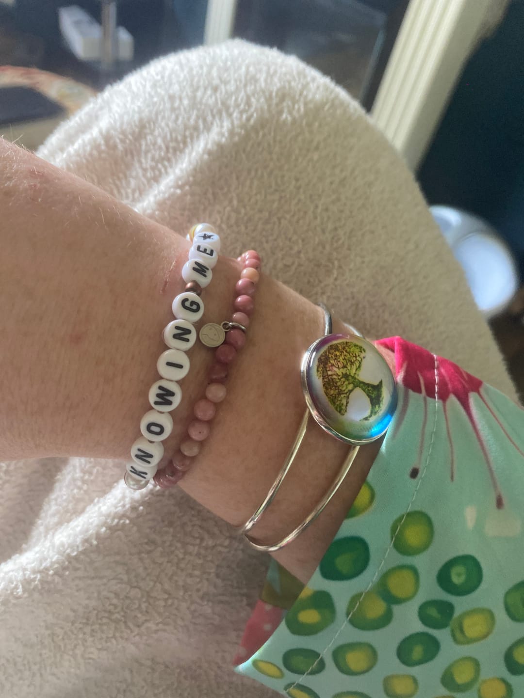 Customer photo review of Rhodonite Bracelet Mini