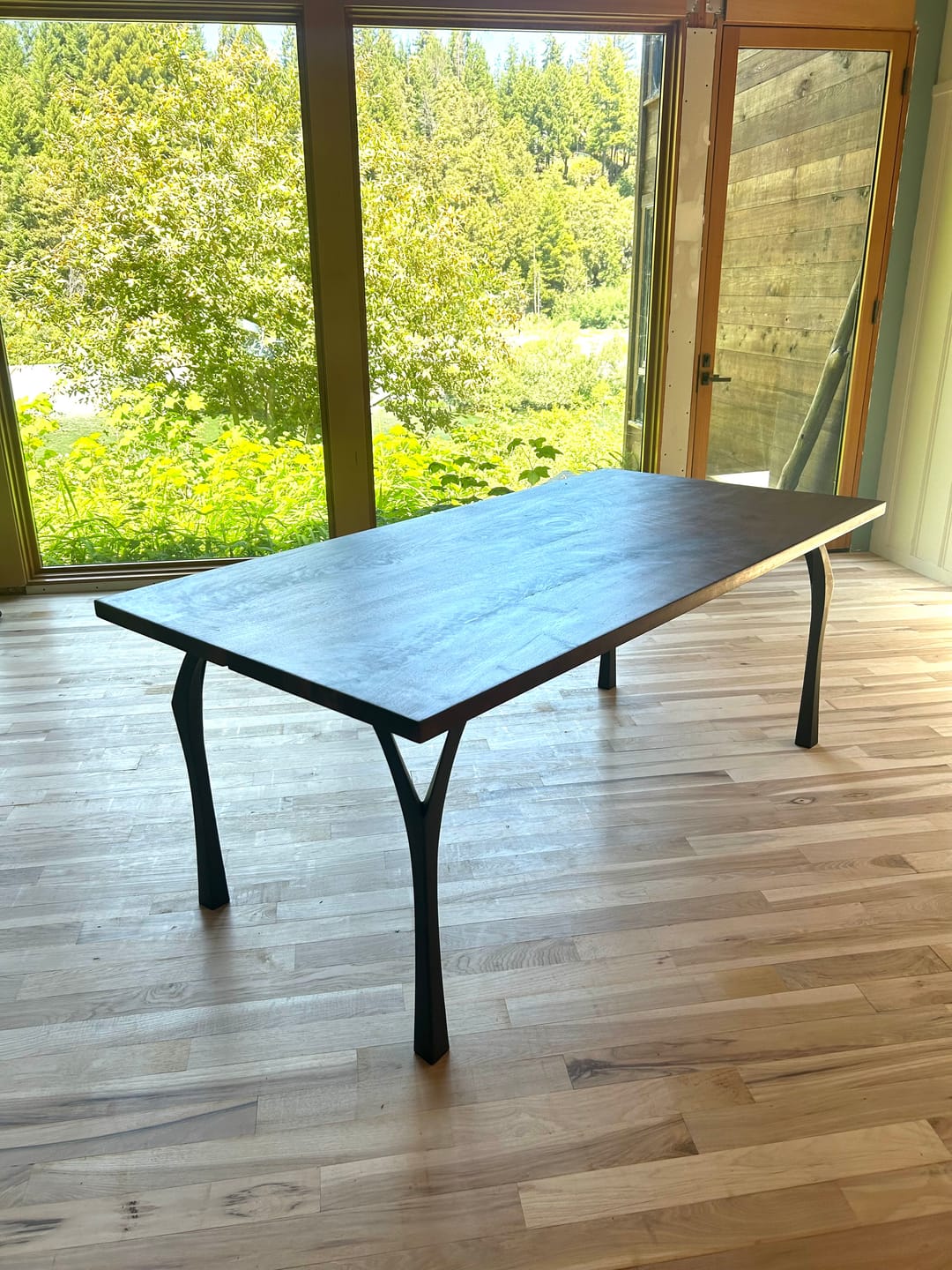 Customer photo review of Metal Desk Legs 508 Faras 28" H for Wood DIY Makers