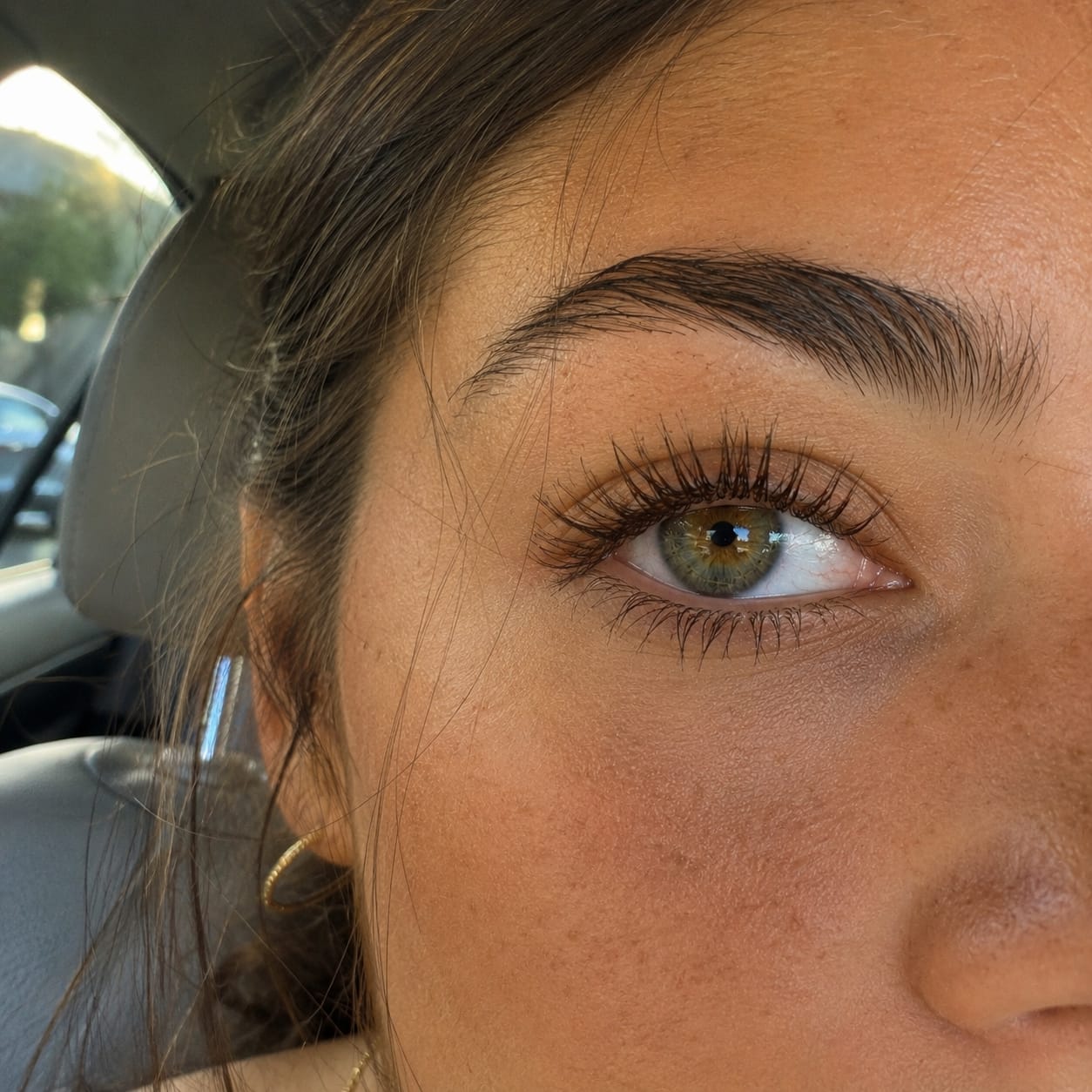 Customer photo review of Brown Lash Growth Serum Infused Tubing Mascara