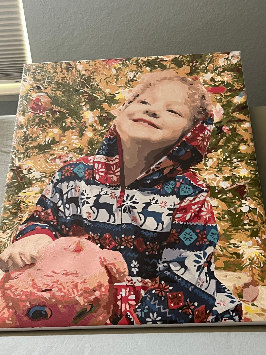 Customer photo review of Custom Paint by Numbers Kit