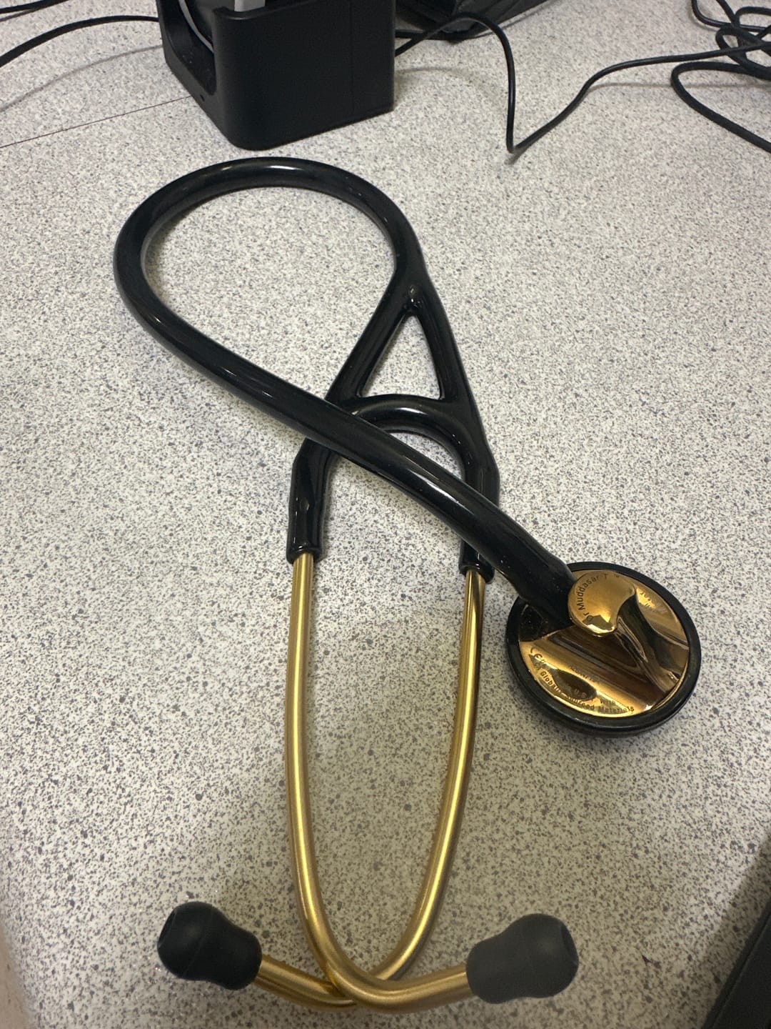 Customer photo review of Littmann Master Cardiology Stethoscope: Black & Brass 2175