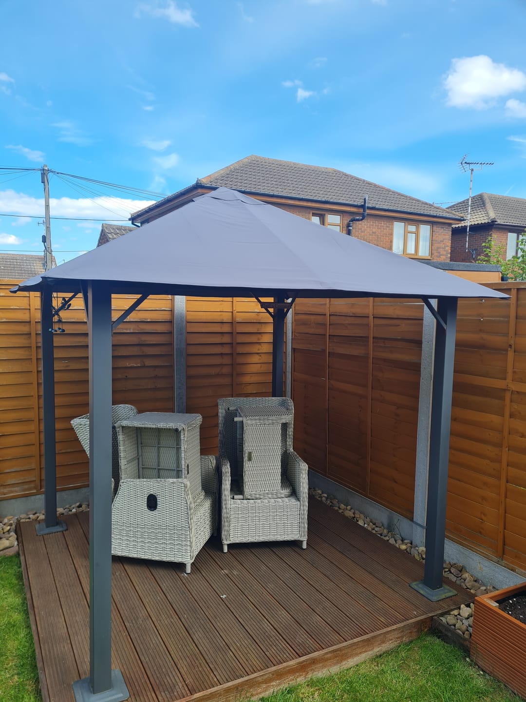Customer photo review of Highfield Gazebo Canopy