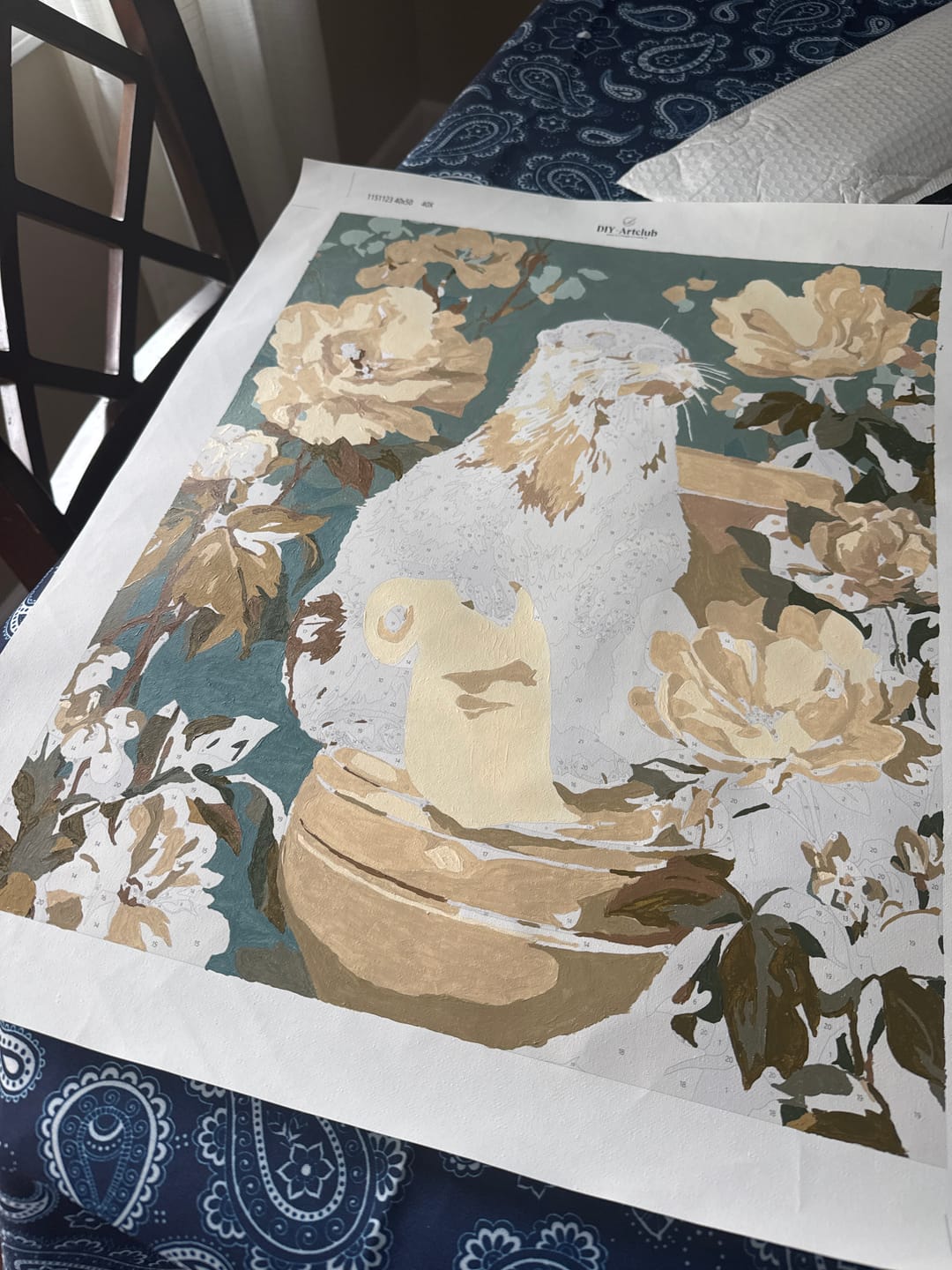 Customer photo review of Otter the helper | Paint by Number