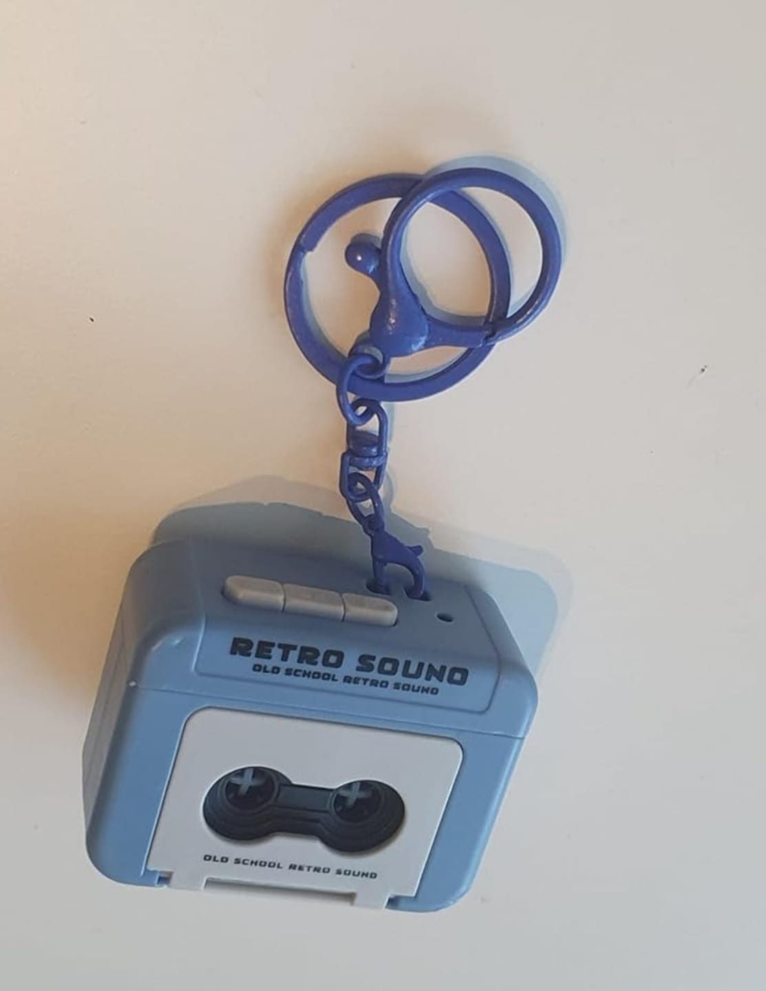 Customer photo review of Retro Voice Recorder Keychain