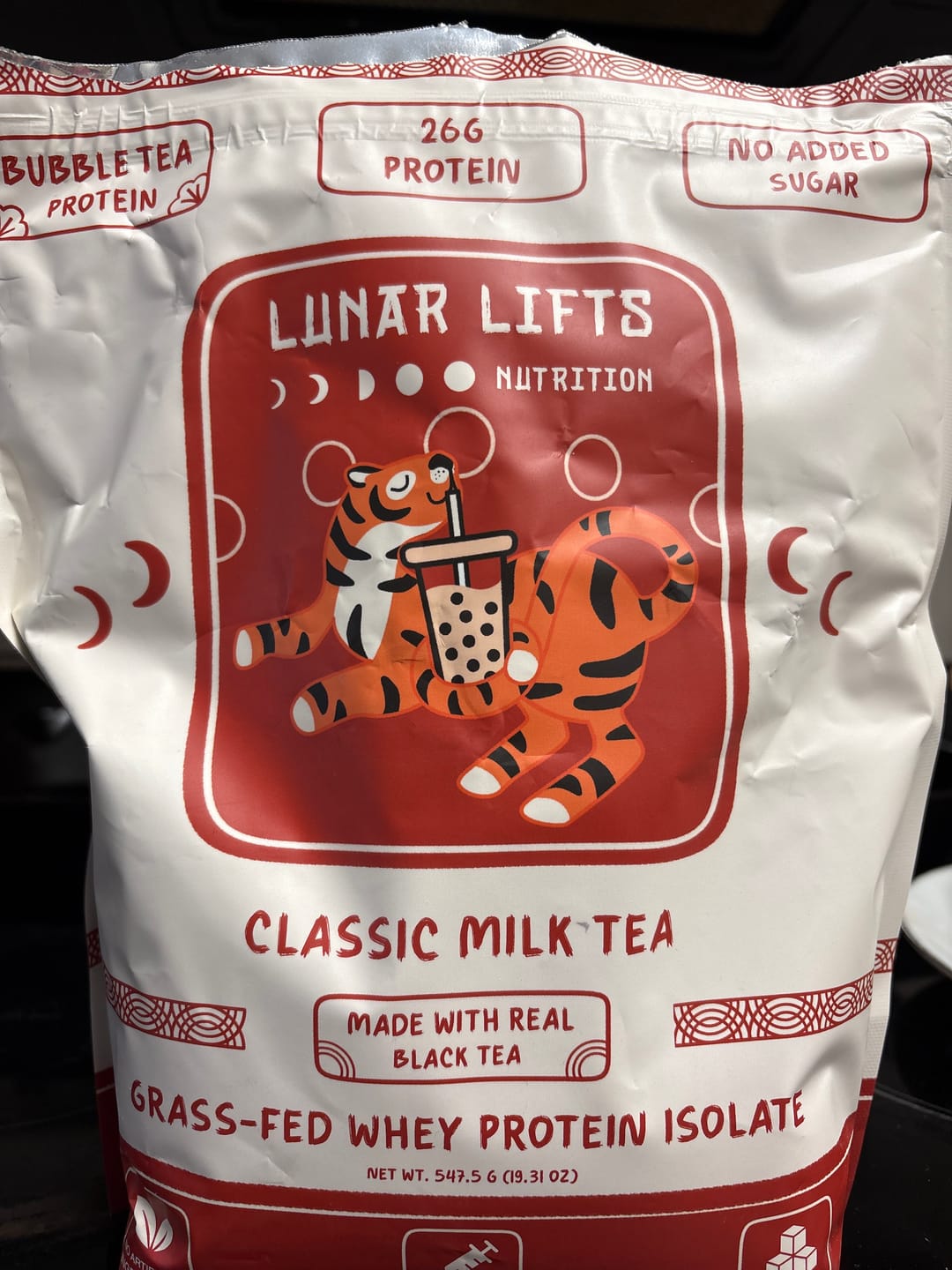 Customer photo review of Classic Milk Tea Whey Protein