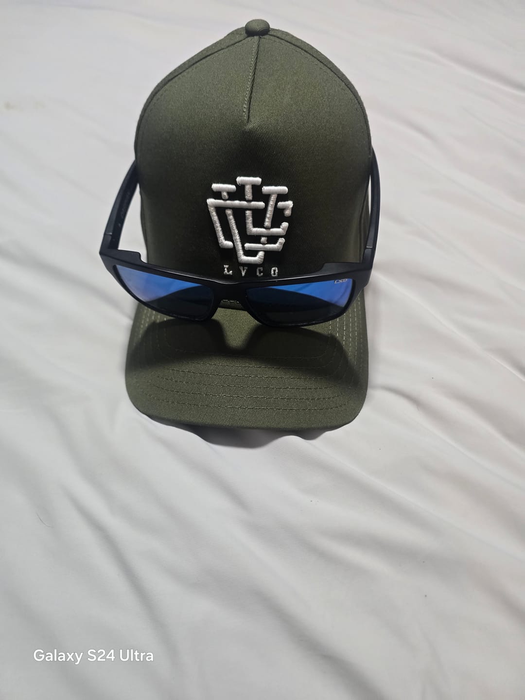 Customer photo review of LVCO "Khaki Green/Black" A-Frame Snapback