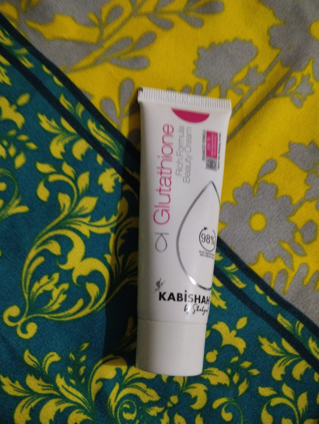 Customer photo review of Glutathione 3% Rich Formula Beauty Cream