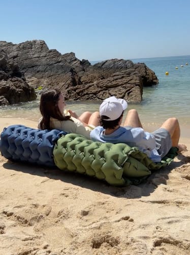 Two Adventure Mats connected at the beach