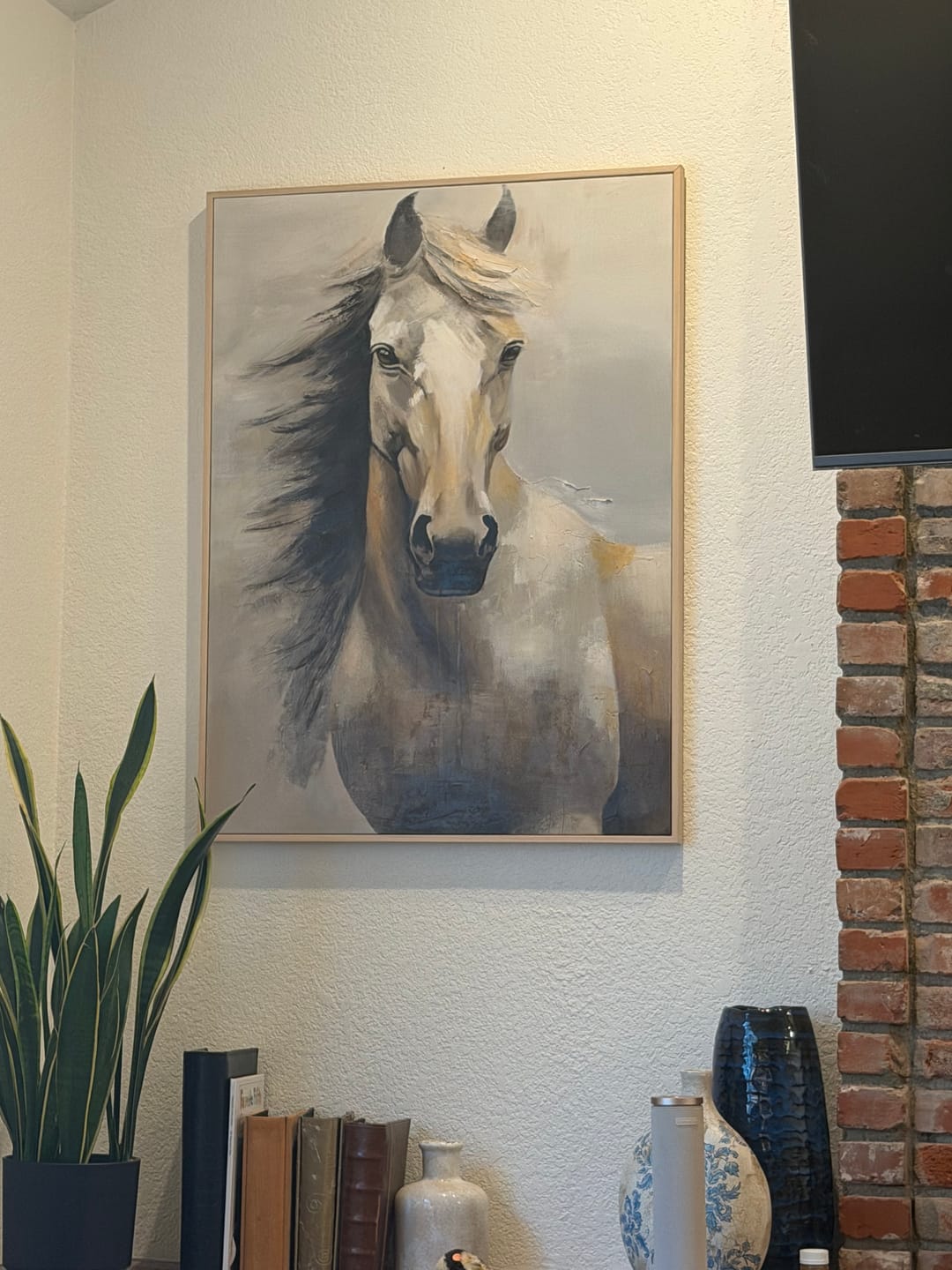 Customer photo review of Abstract Animal Horse Wall Art #AC050