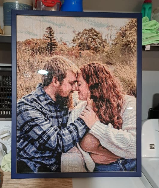 Customer photo review of Custom Diamond Painting Kits
