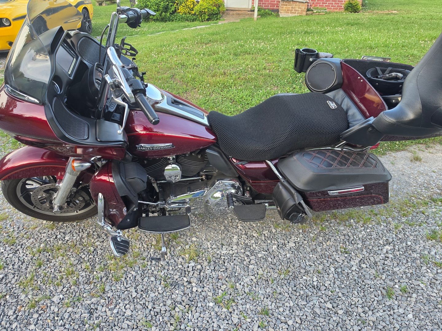 Wind Rider mesh seat cover on a Honda Goldwing GL1800