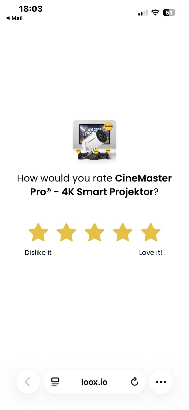 Customer photo review of CineMaster Pro® - 4K Smart Projektor