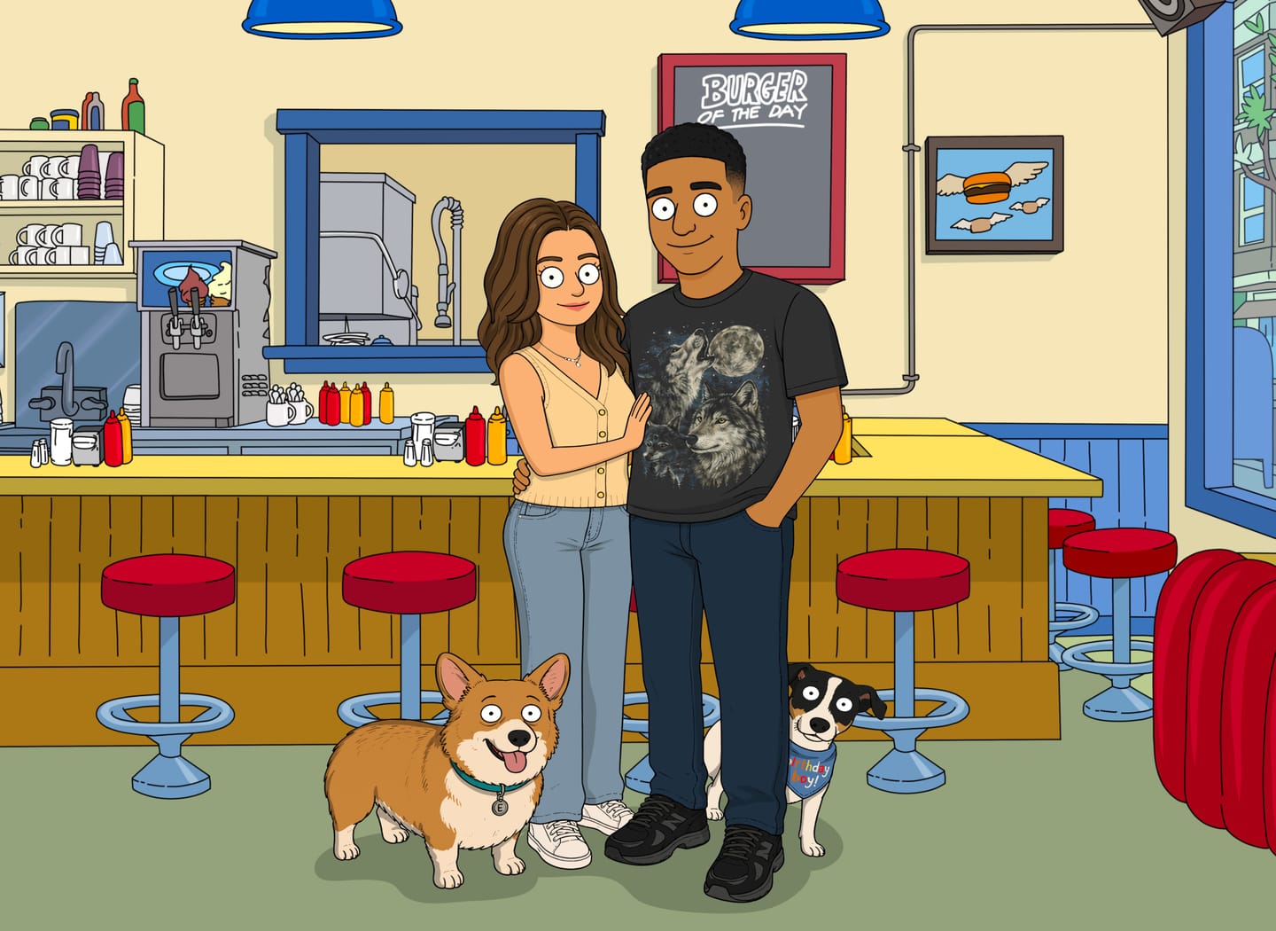 Customer photo review of 'Bob’s Burgers' Custom Portrait