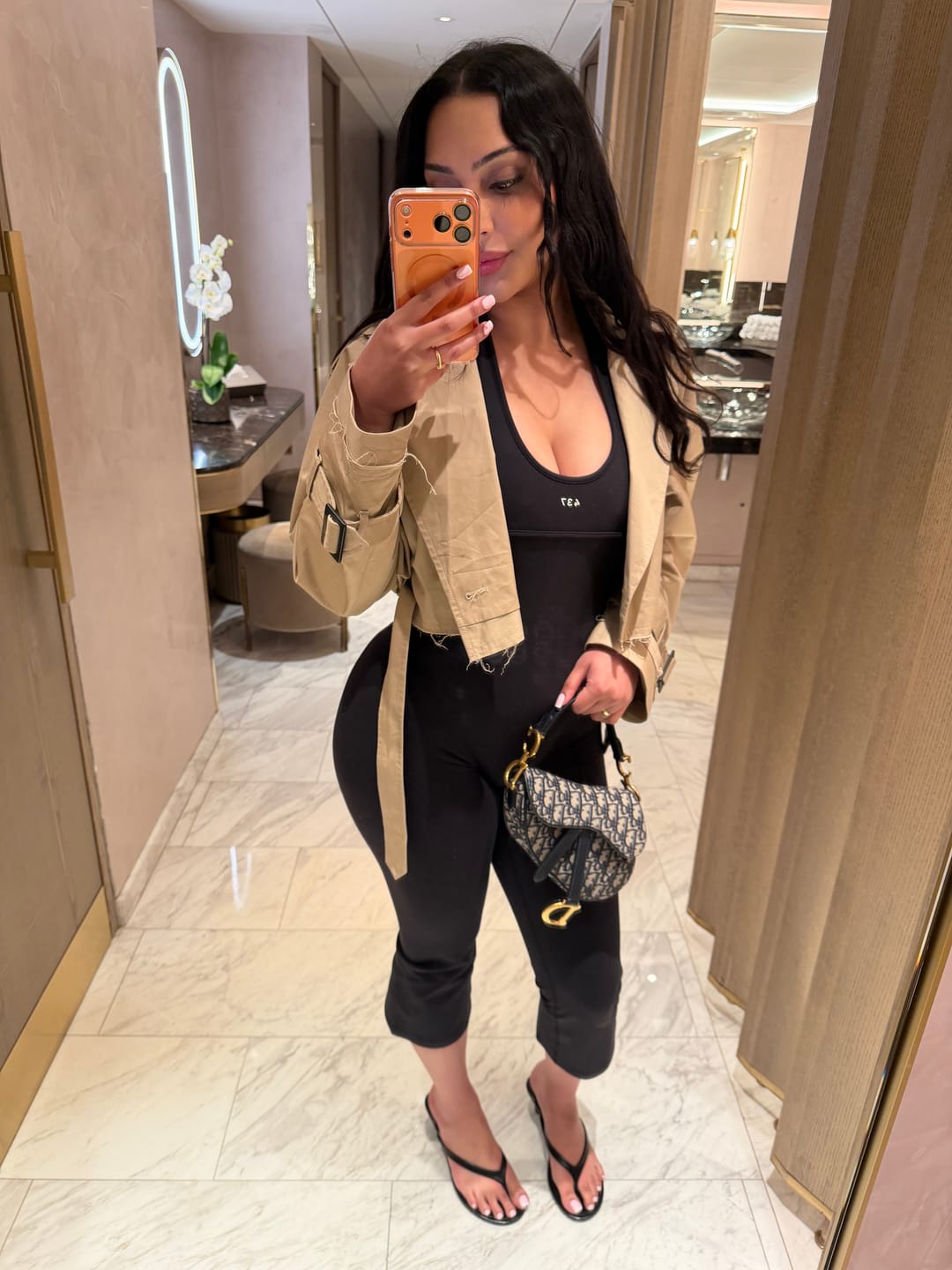 Customer photo review of The Halter Onesie / Cream