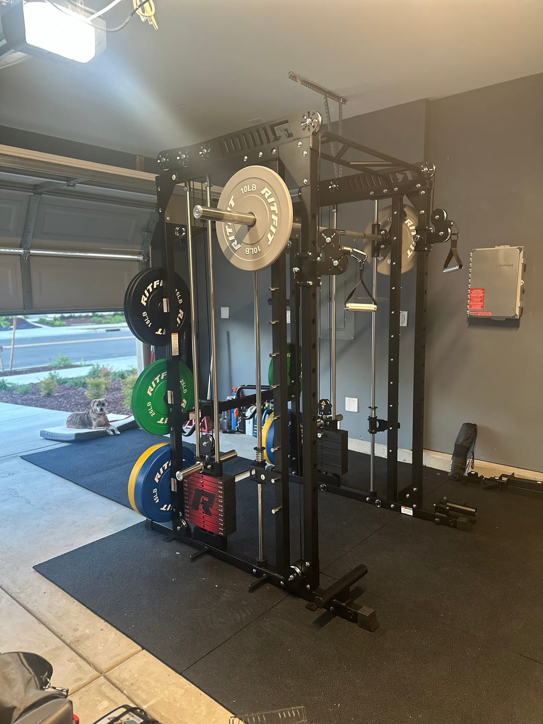 Customer photo review of RitFit M1 PRO Smith Machine Weight Stack Home Gym Package