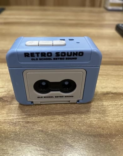 Customer photo review of Retro Voice Recorder Keychain