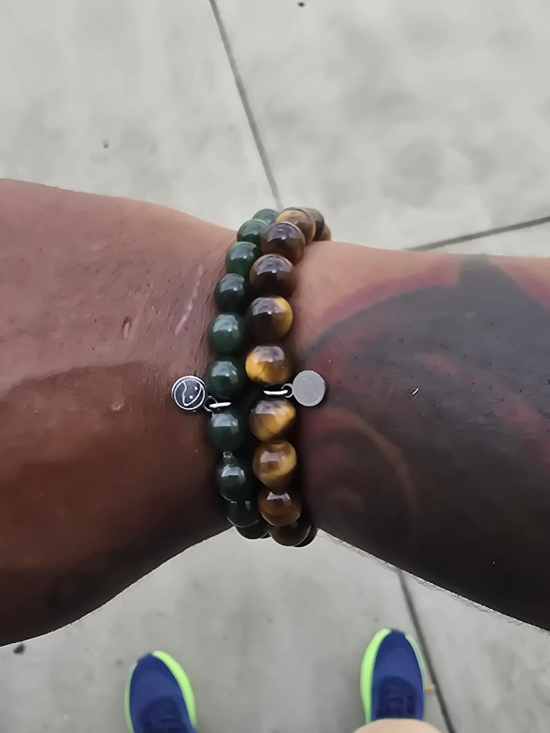 Customer photo review of Green Jade Bracelet