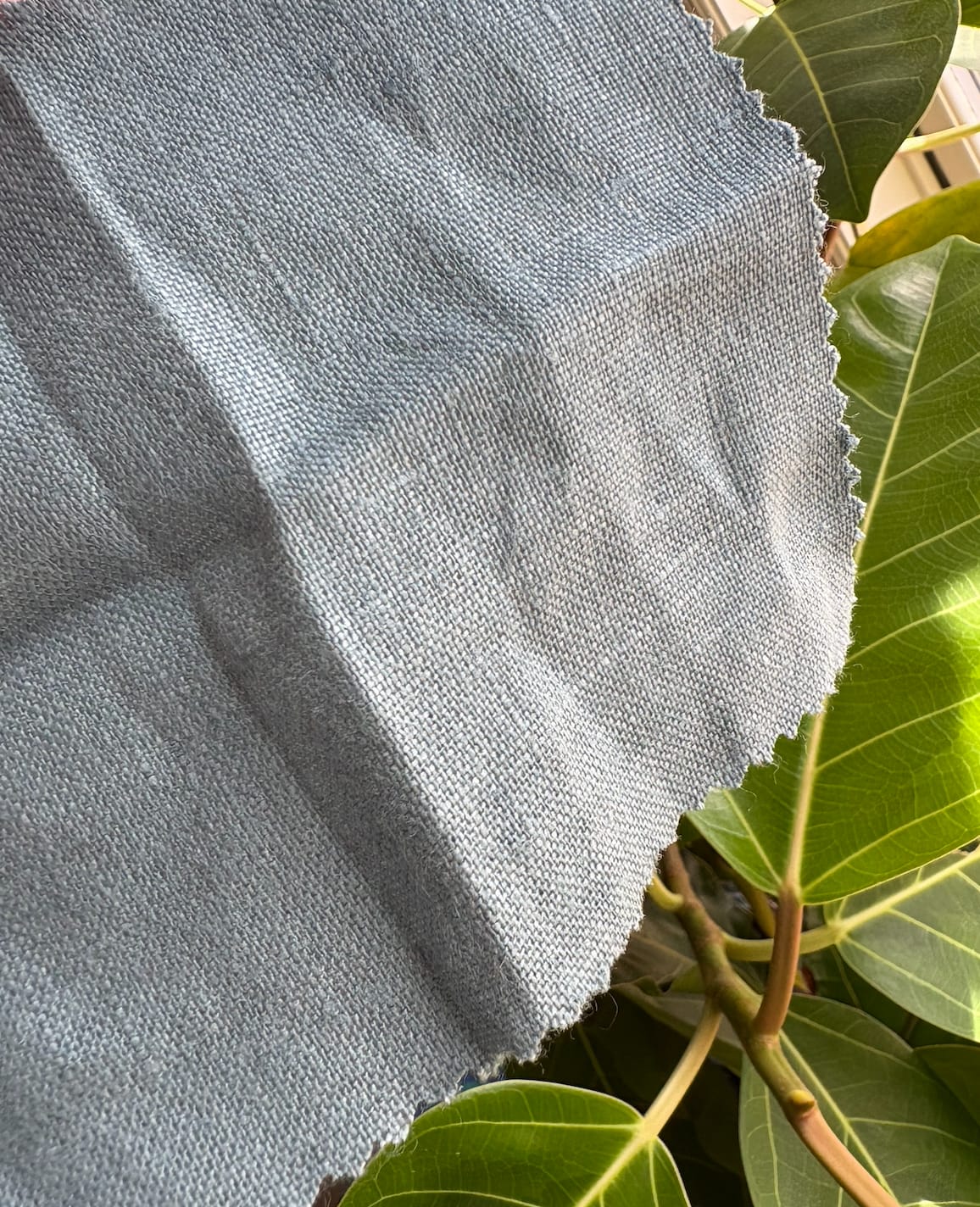 Customer photo review of (Swatch) Pure Linen 5.5 oz/y² Fabric