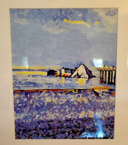 Customer photo review of Custom Paint By Numbers - Turn Trip Memory into Art