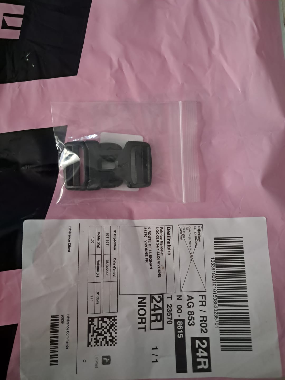 Customer photo review of Hebilla Metalica Elitex Training