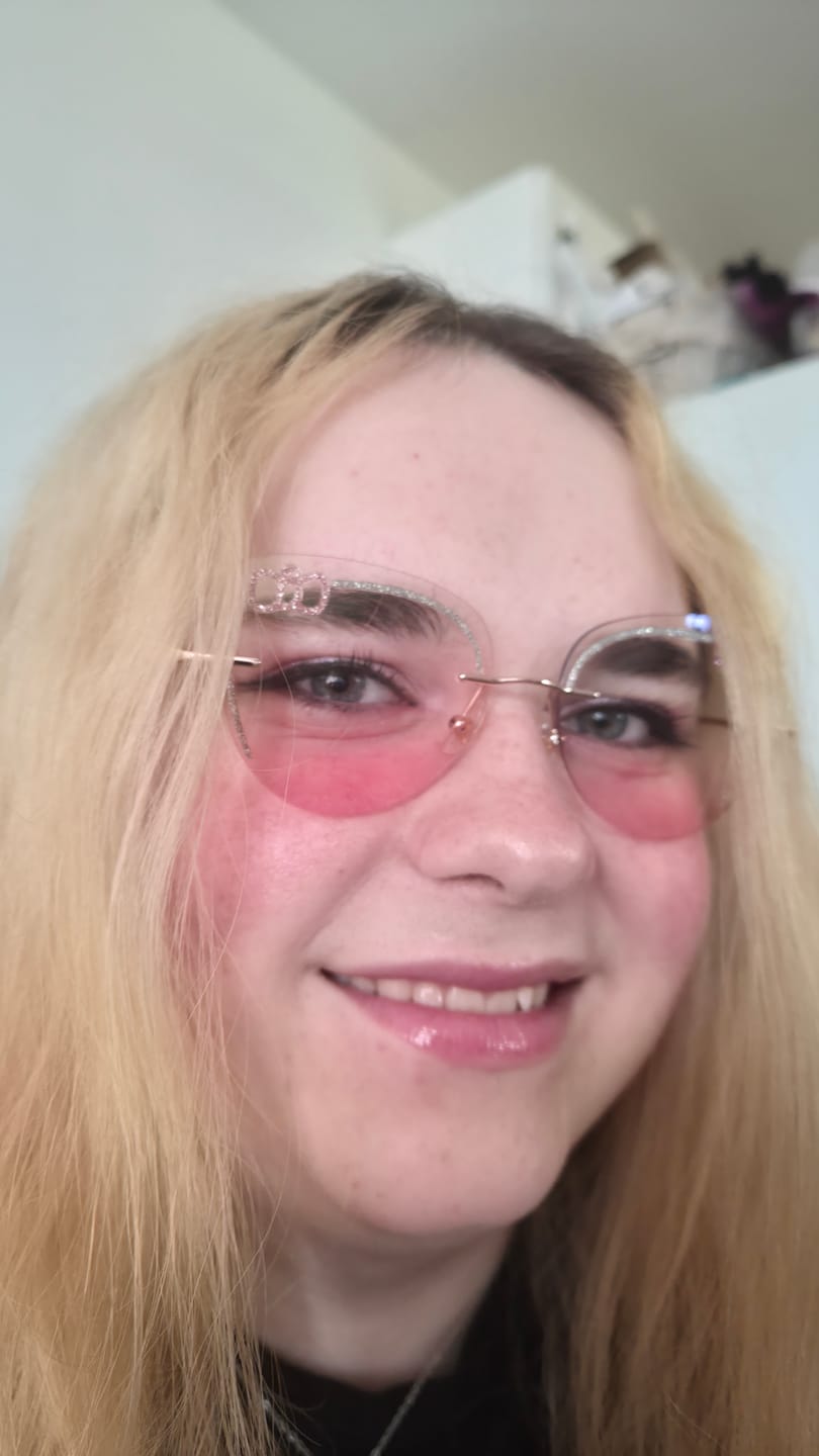 Customer photo review of Kitty Eyeglasses