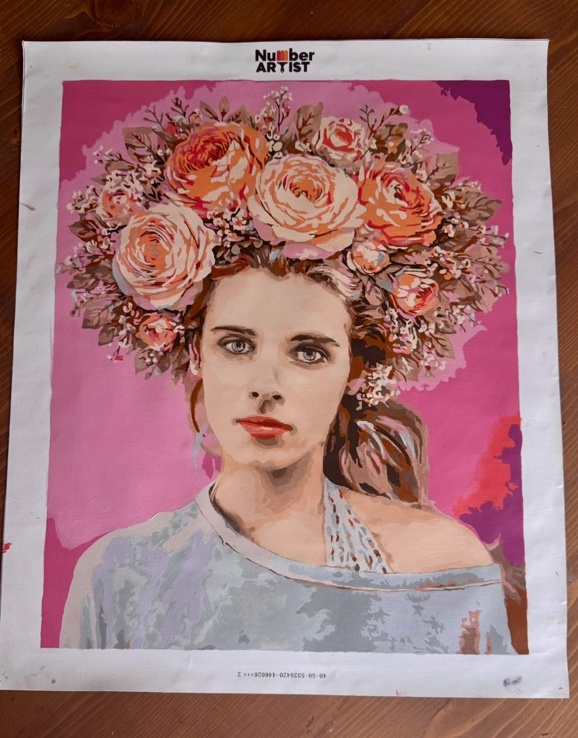 Customer photo review of Custom Paint by Numbers Kit