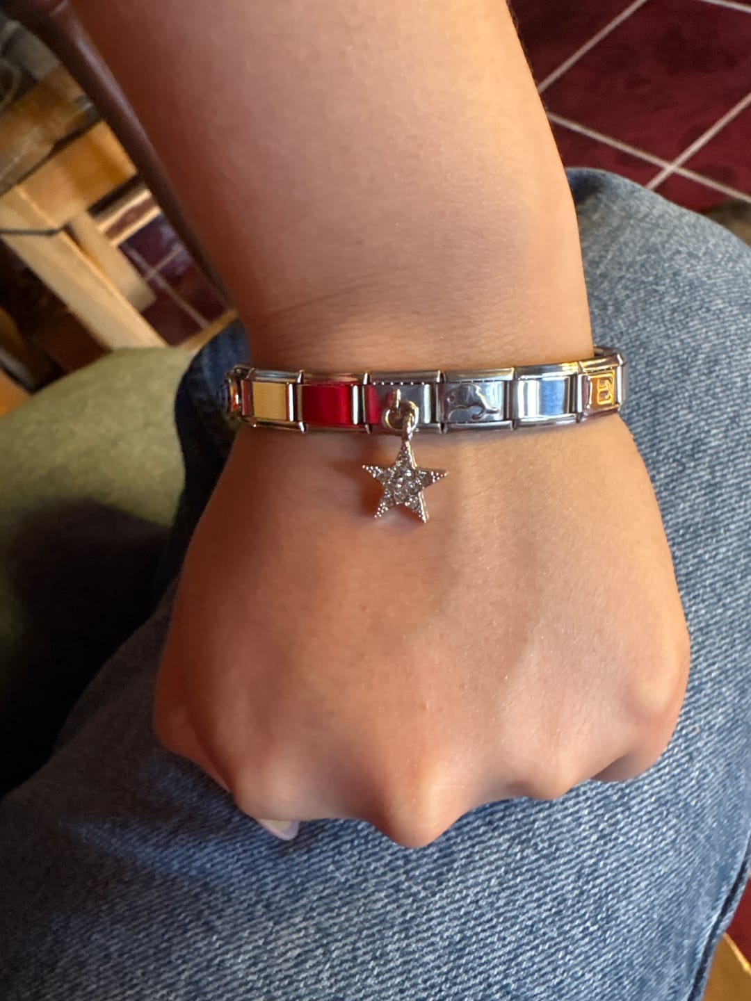 Customer photo review of Charm Colgante Estrella Plata