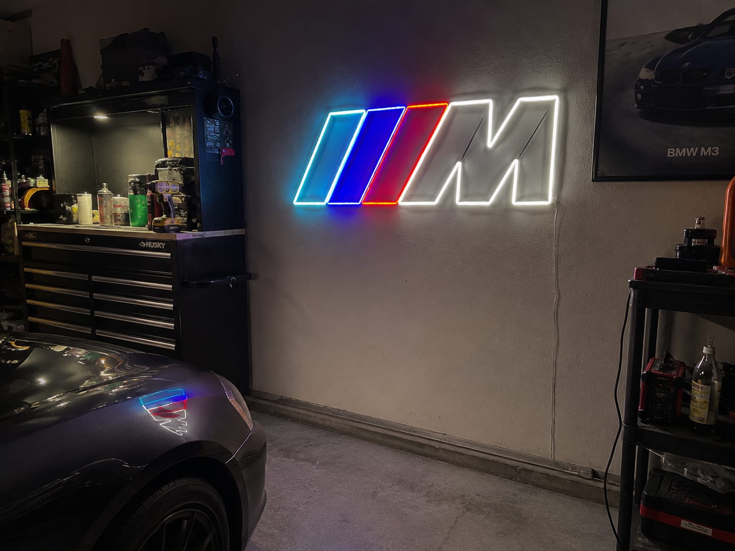 Customer photo review of BMW M POWER logo neon