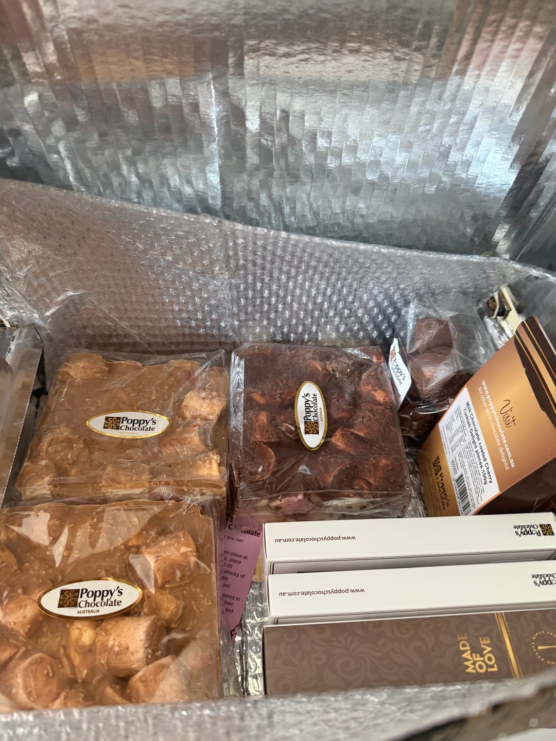 Customer photo review of Caramel Chocolate Coated Freeze Dried Apple 100g