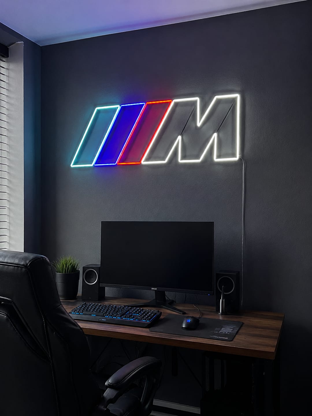 Customer photo review of BMW M POWER logo neon
