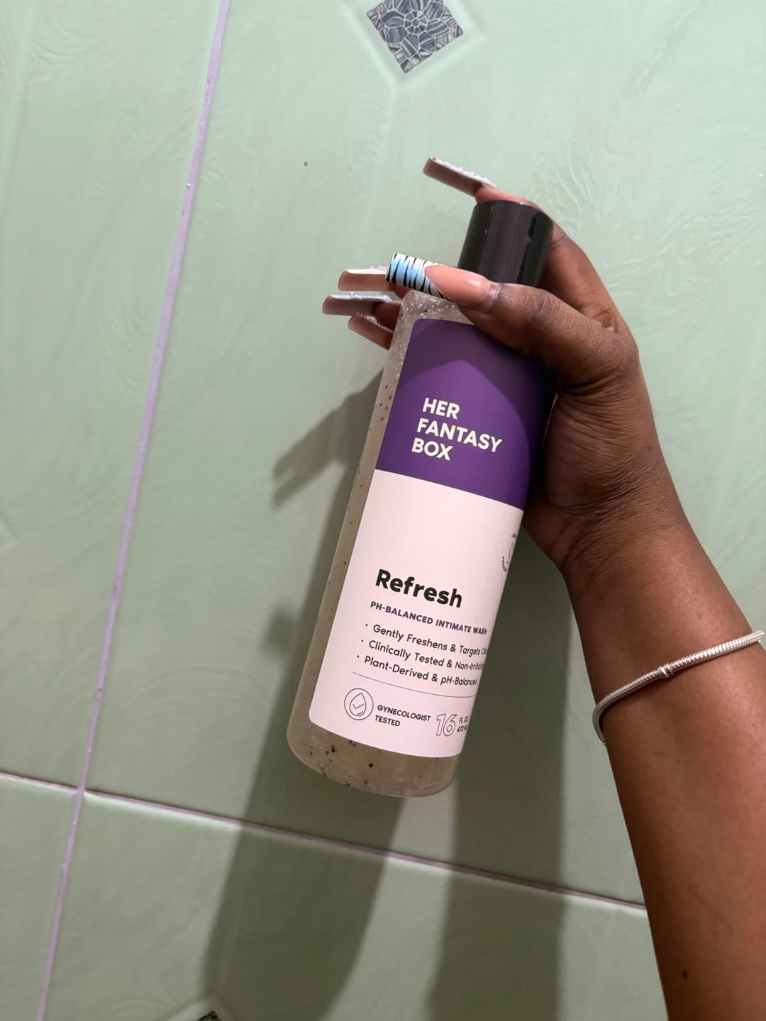 Customer photo review of Refresh Plant Based Intimate Body Wash for Women - pH Balancing