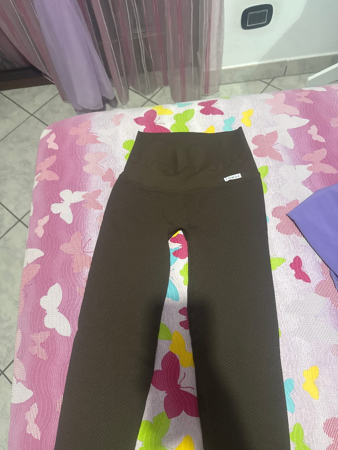 Customer photo review of Leggings Push Up Bubble Cryofir Cioccolato