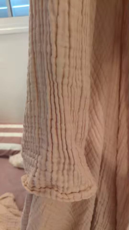 Customer photo review of Musselin-Decke - 100% Bio Musselin Baumwolle