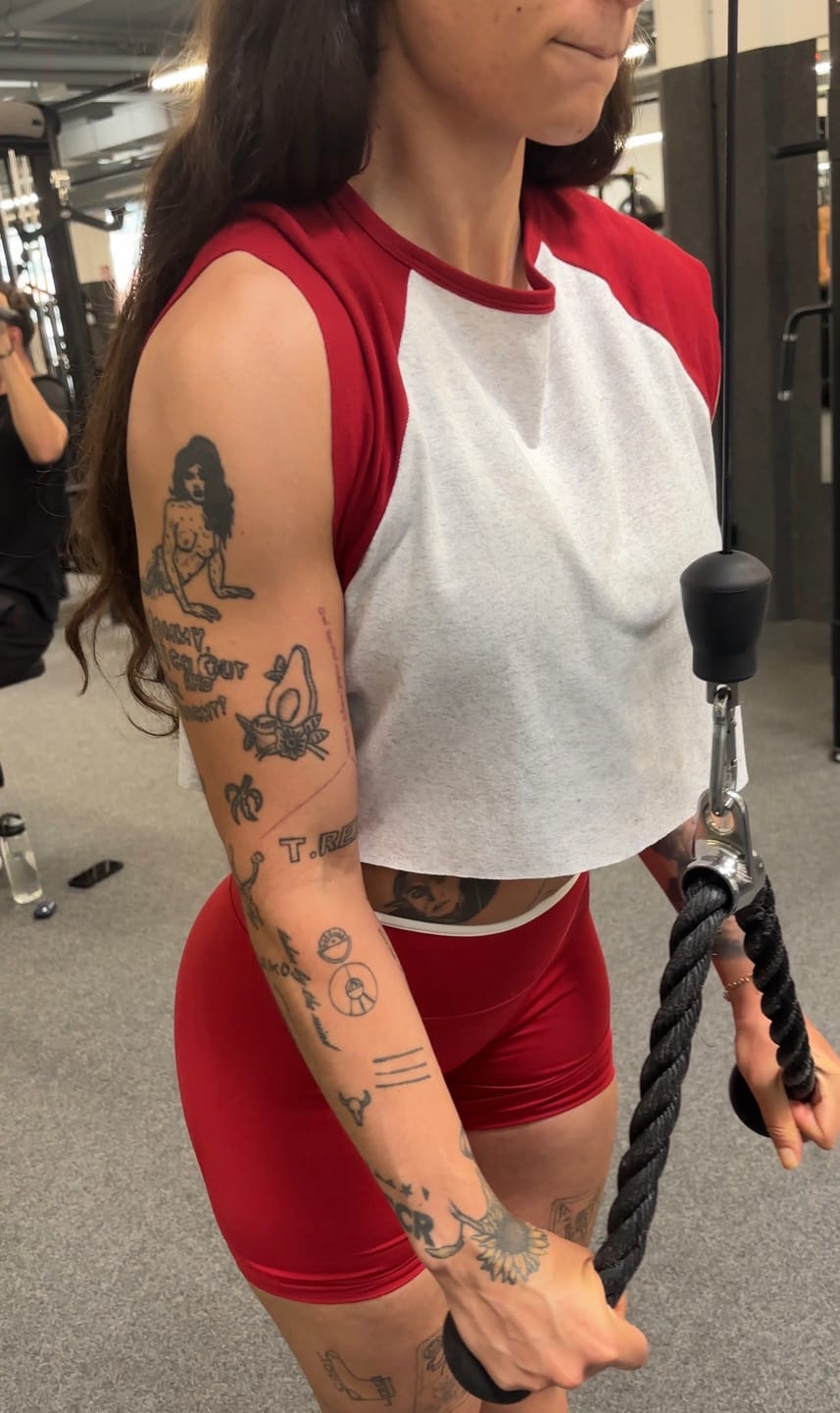 Customer photo review of W4306 - Raglan Cutoff